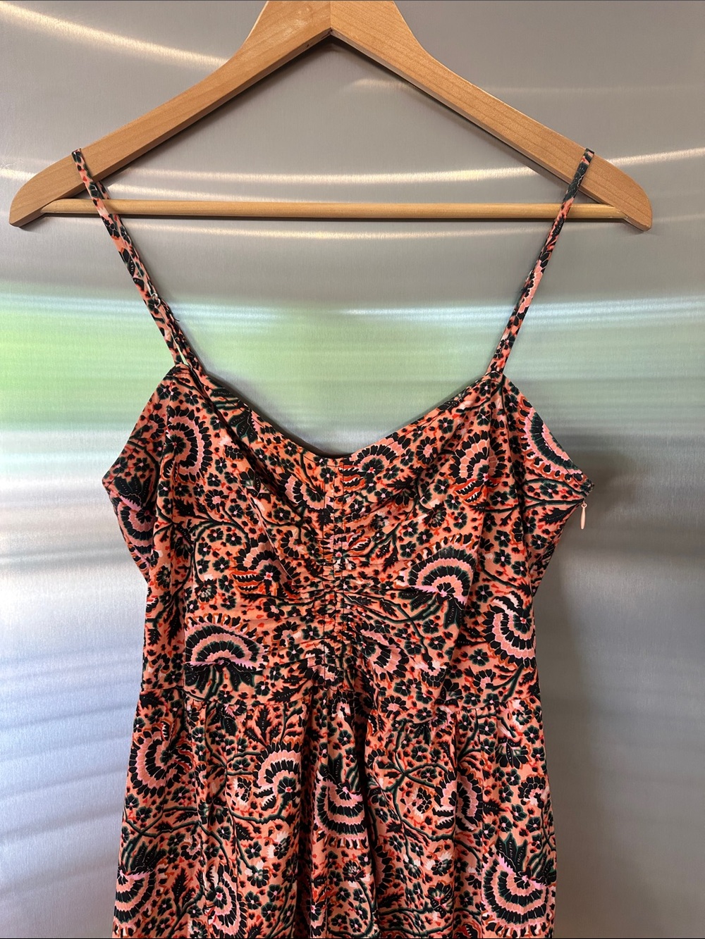 A.L.C. Red Paisley Midi Dress - Picture 10 of 14